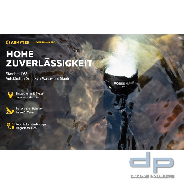 ARMYTEK Taschenlampe Dobermann Pro inkl. Akku