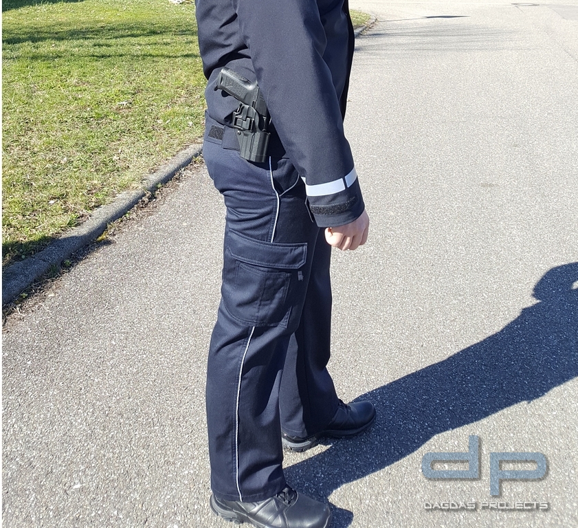 ETZEL Diensthose Baden-Württemberg für Damen mit Aufdruck nach Wunsch in reflex Silber, Gr.:Damen 52