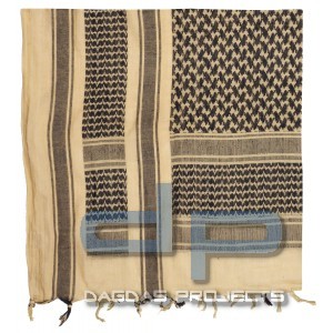 Halstuch, "Shemagh", sand-schwarz