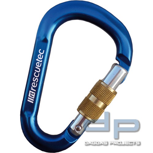 Alu-Karabiner HMS mit Schraubsicherung