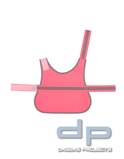 Hi Vis Dog's Vest in verschienden Farben mit Wunschaufdruck in Reflex Silber