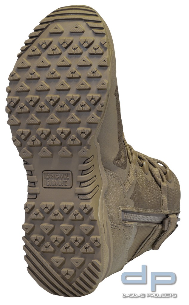 ORIGINAL S.W.A.T. ALPHA FURY 8" SIDE-ZIP EINSATZSTIEFEL in Coyote