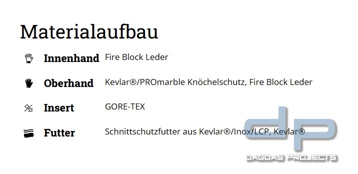 Eska Feuerwehrhandschuh SUPER MARS 5F Belt (Lange Stulpe mit Gürtel)