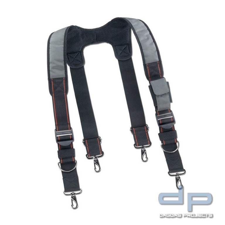 Ergodyne Werkzeughalter mit Gel-Schulterträgern, verstellbar, Arsenal 5560, grau