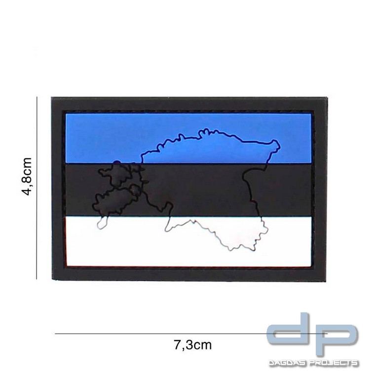 Emblem 3D PVC Estland mit Kontur