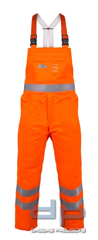 Watex Warnschutz-Latzhose Forest Jack mit Schnittschutz leuchtorange Design C