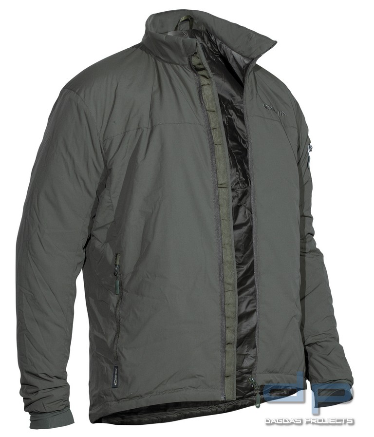 CARINTHIA G-LOFT WINDBREAKER JACKET in schwarz und oliv