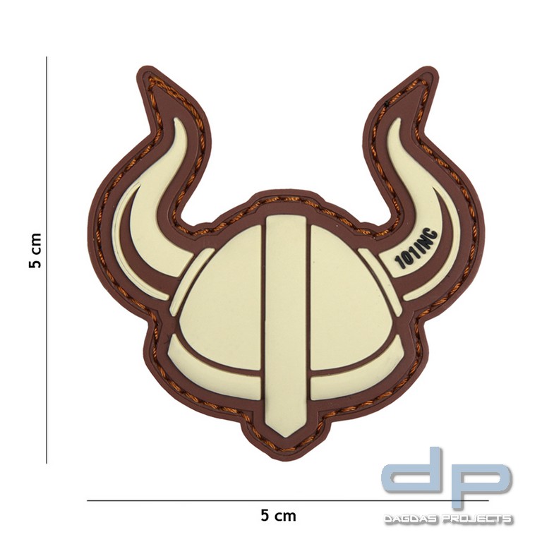 Emblem 3D PVC Viking Helm beige