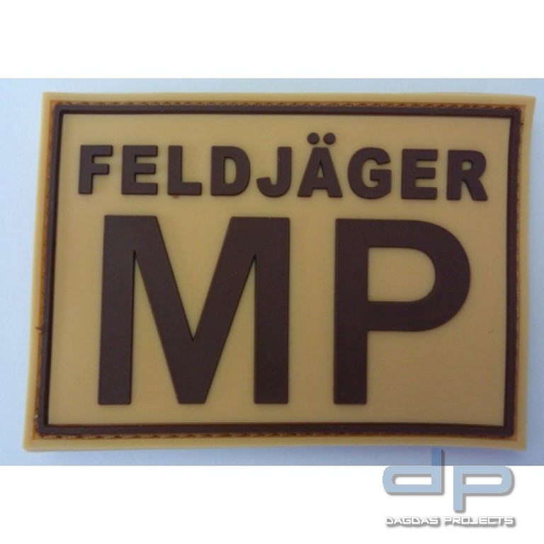 Rubber Patch Feldjäger Desert