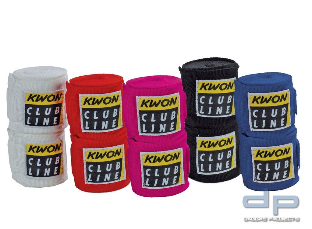 Boxbandagen elastisch 2,5 m in verschiedenen Farben