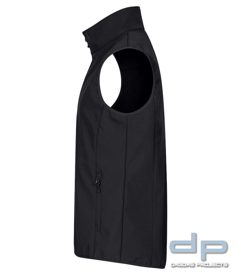 Behörden Herren Classic Softshell Vest mit Aufdruck nach Wunsch auf Brust und Rücken