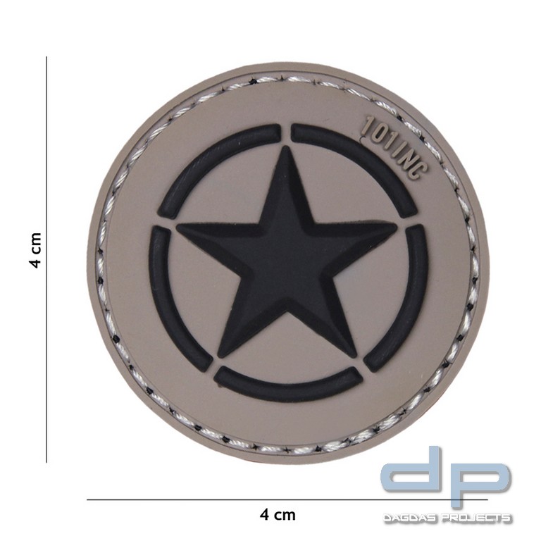 Emblem 3D PVC Allied Stern grau