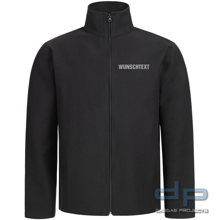 Brunnirok Schnittschutz-Jacke Hamburg mit Wunschaufdruck in reflex silber