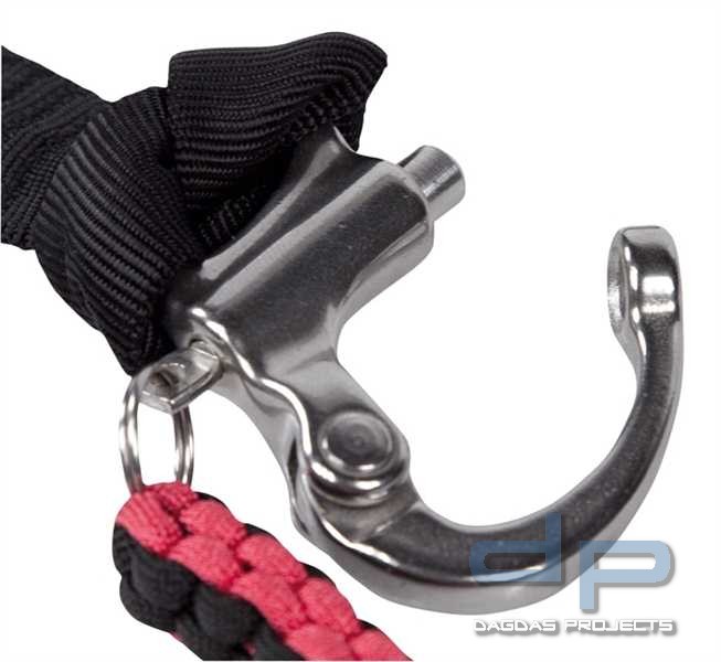 Sicherungsleine mit 2 Snap Shackle verschiedene Farben