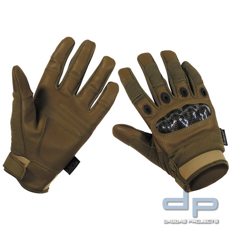 Tactical Handschuhe, "Mission" coyote tan