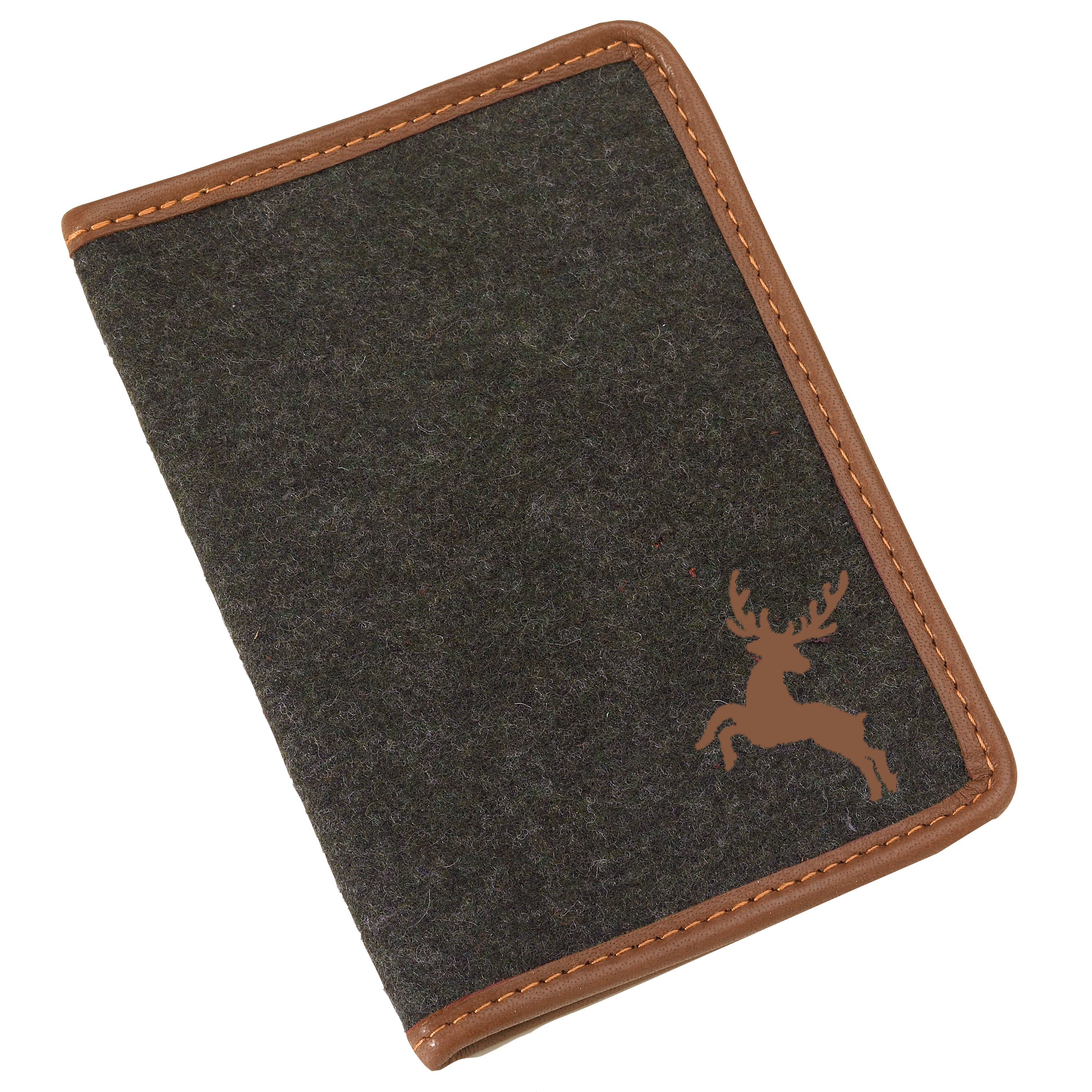 AKAH Jagdscheinetui Loden braun