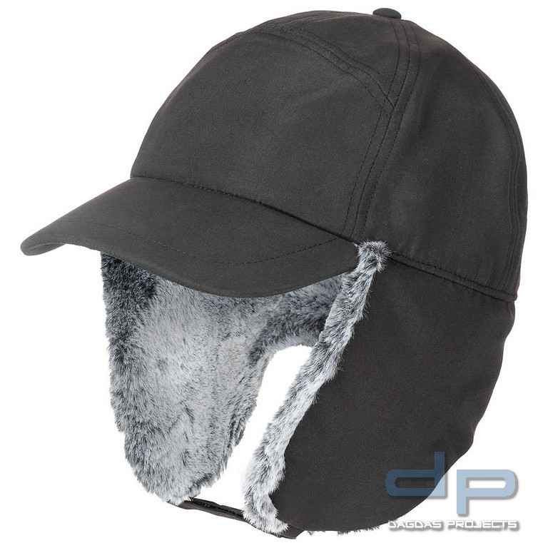 Winter Cap, "Trapper", schwarz