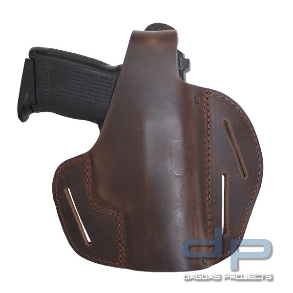 AKAH Gürtelholster QUICKMAT Braun passend für Glock 17, H&K SFP9; SIG Sauer P 226; Walther P-99+DQA