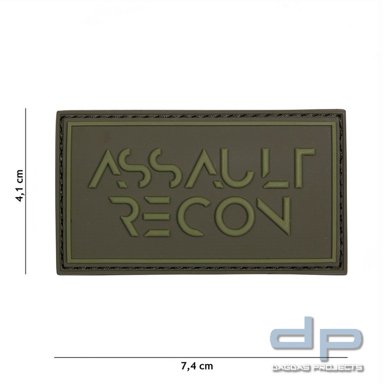 Emblem 3D PVC Assault Recon grün