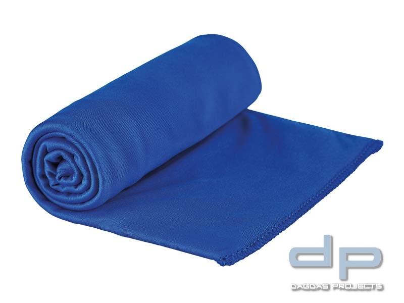 Sea to Summit POCKET TOWEL M, Mikrofaserhandtuch, cobalt-blau, Aufbewahrungstasche