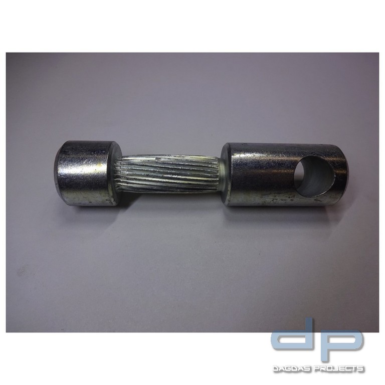 Lochwelle für Quick-Lift-Windenstütze geriffelt, 104 mm (Rändelwelle)