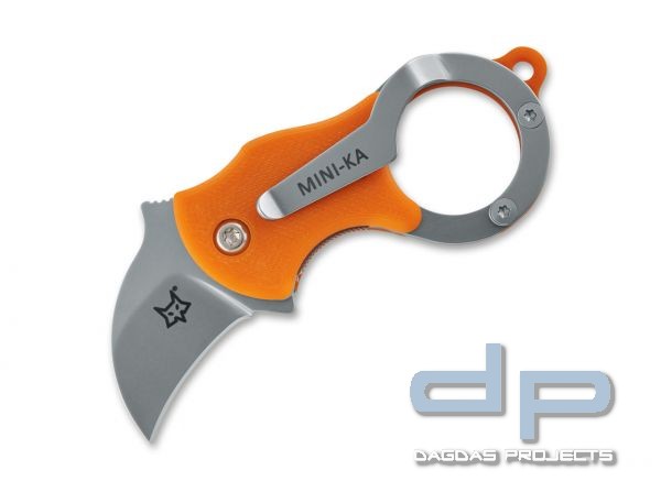 Fox Knives Mini-Ka Orange Sandblasted