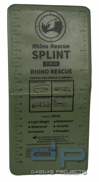 RHINO RESCUE SPLINT UNIVERSALSCHIENE 9 INCH OLIV