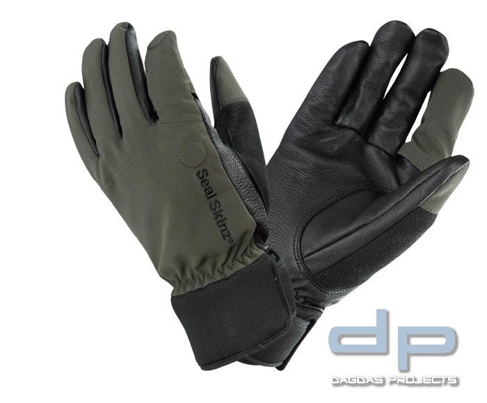 SealSkinz Coolmax Shooting Glove Oliv/Schwarz