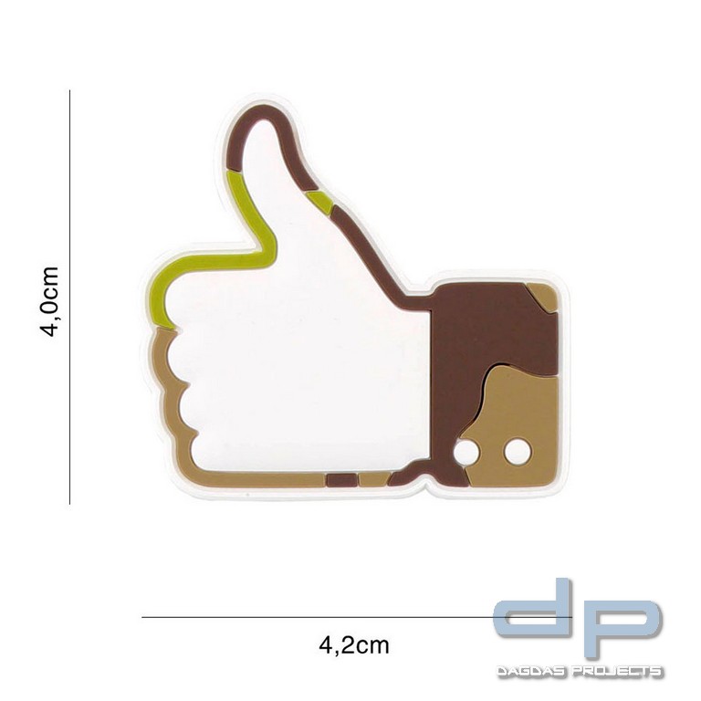 Emblem 3D PVC Like/don't like woodland