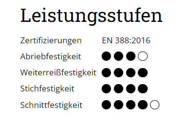 Eska Feuerwehrhandschuhe WORK 2 in verschiedenen Farben