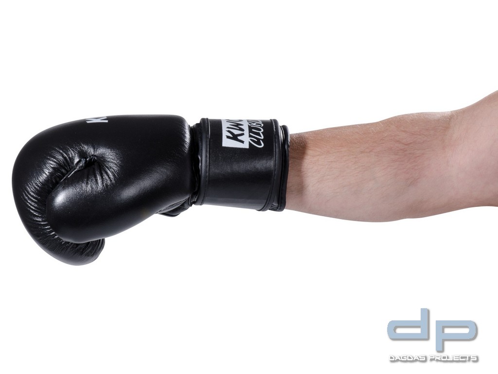 Boxhandschuhe Pointer Echtleder in Schwarz oder Rot