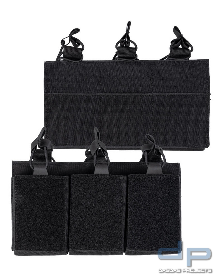MAG.TASCHE TRIPLE M.KLETTRÜCKEN SCHWARZ VPE 5