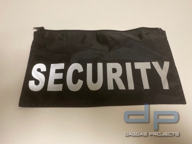 Rückenpatch ''SECURITY'' mit Standard Reißverschluss in Navy und Schwarz