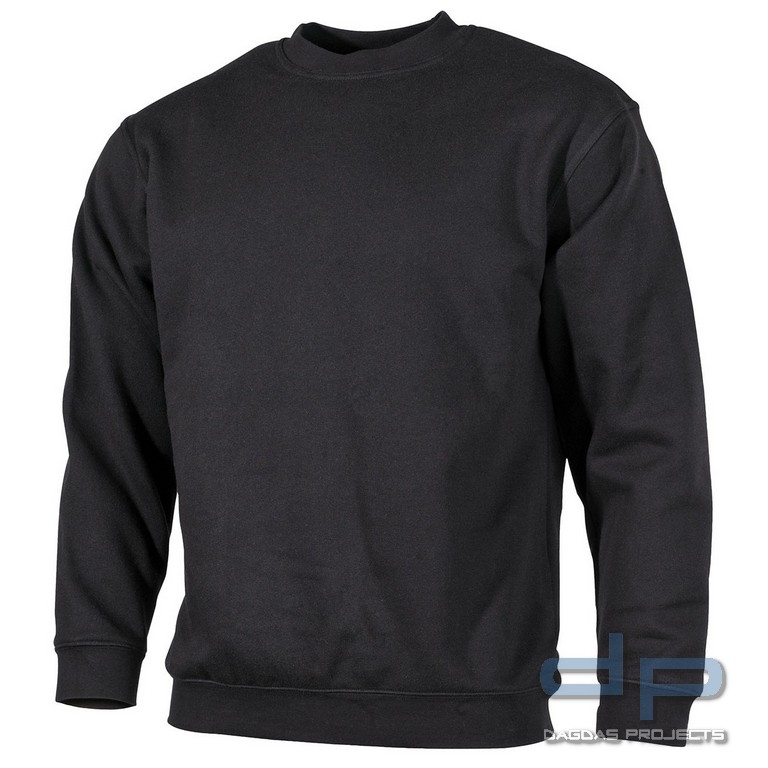 Sweatshirt, "PC" 340 g/m², schwarz