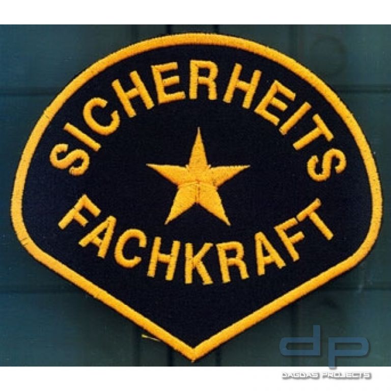 Sicherheitsfachkraft Stoffabzeichen aus 100% Polyester