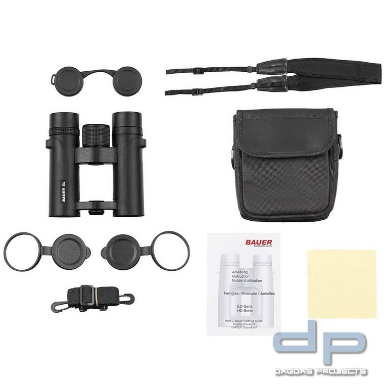 BAUER Fernglas, Outdoor SL, 8 x 26, wasserdicht, schwarz