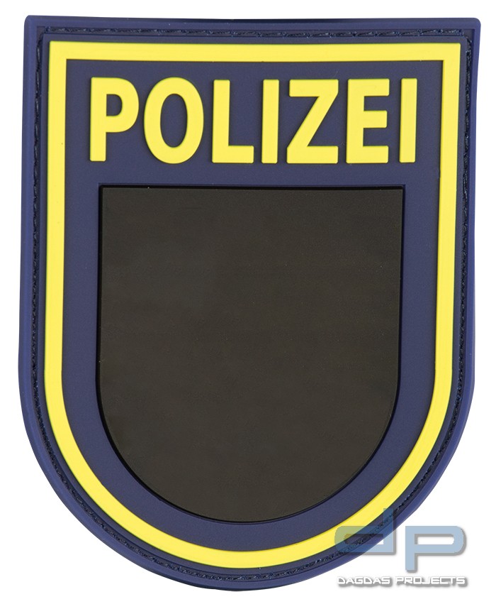 3D Ärmelabzeichen Polizei Sachsen (Blau)
