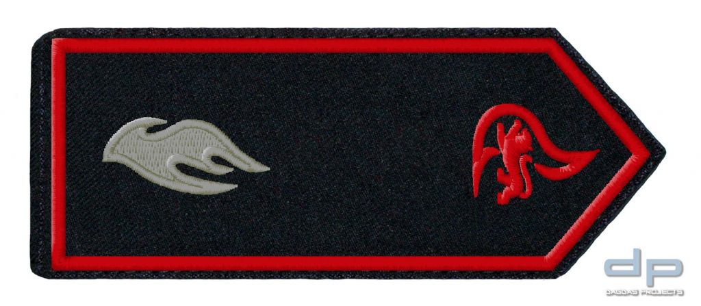 ETZEL Schulterklappenpaar Feuerwehr Baden-Württemberg "JFW"