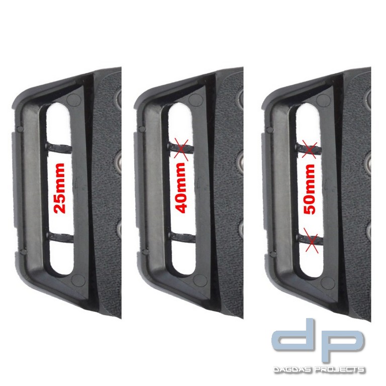 COP® Gürteldurchlass komplett für 3PRI/3ATR (1 Paar)
