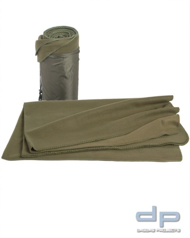 DECKE POLY-FLEECE 320GR 200X150 CM OLIV 2 Stück