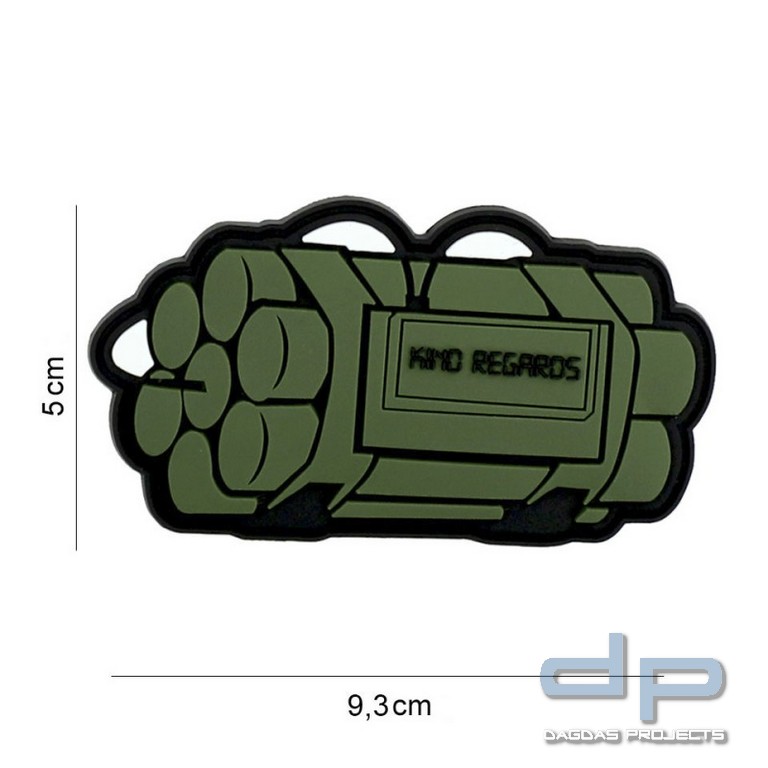 Emblem PVC mit Klettband auf der Rückseite
