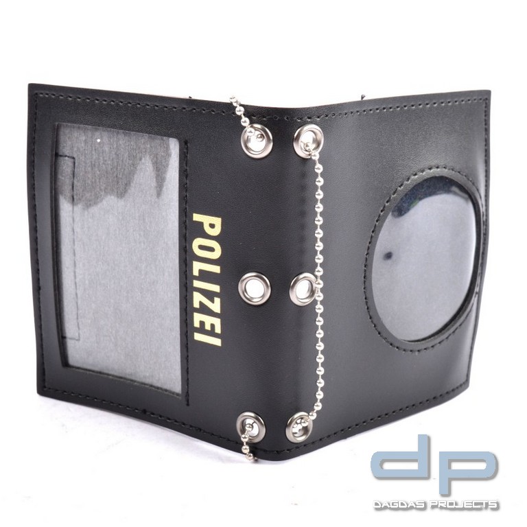 COP® Umhänge-Dienstausweismäppchen MIT DRUCK, Scheckkartenformat, Kunstleder