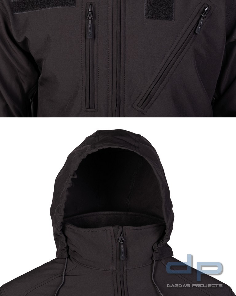 SOFTSHELL JACKE SCU 14 SCHWARZ