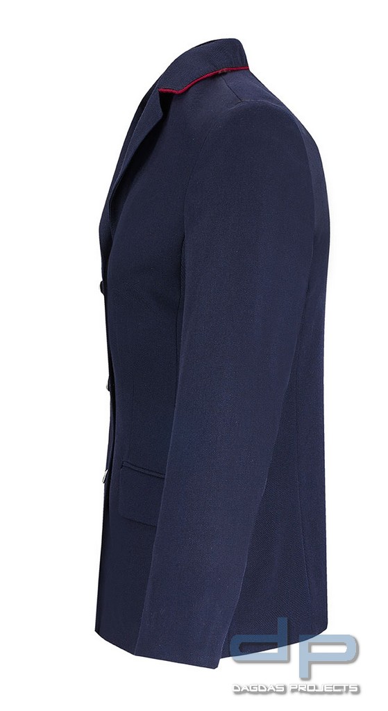 Uniformjacke 55%/45% Polyester/Schurwolle Kammgarn-Serge inklusive Kragenbiese