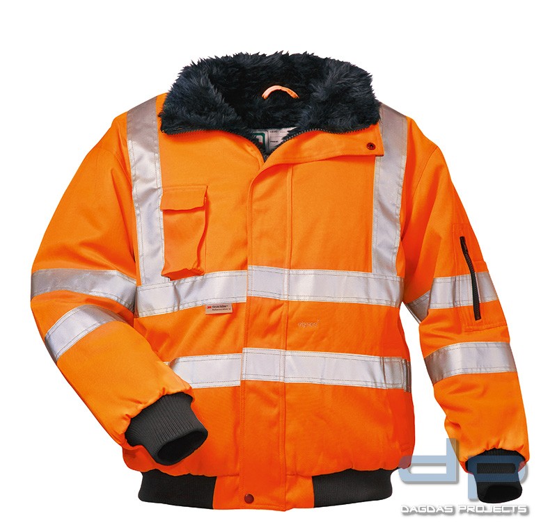 ELYSEE® Warnschutz-Pilotenjacke Wunschbeschriftung möglich in Orange