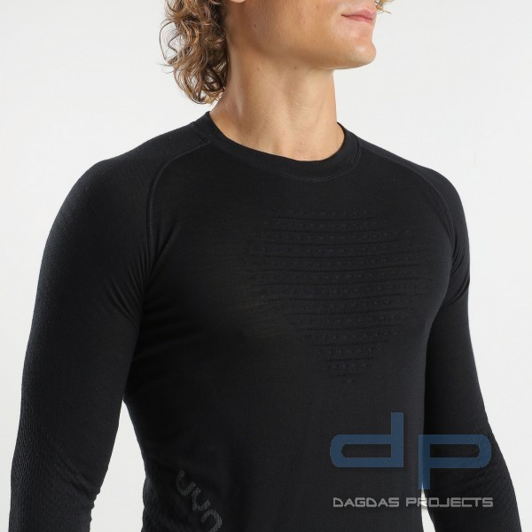 UYN FUSYON BIOTECH LANGARM SHIRT IN SCHWARZ
