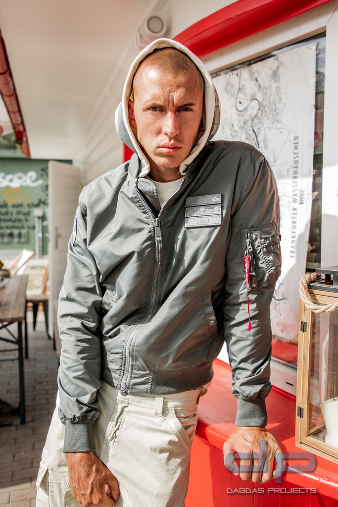 Alpha Industries Fliegerjacke  MA-1 TT Hood Custom vintage Green