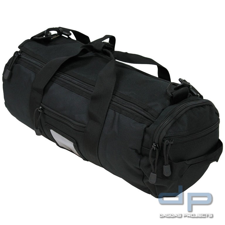 Einsatztasche, rund, "MOLLE", schwarz