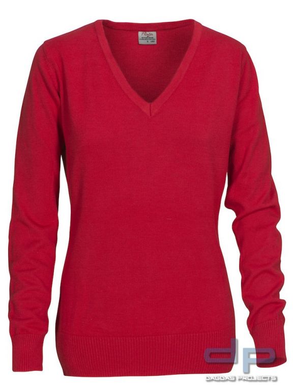 Forehand Strick V-neck Damen in verschiedenen Farben