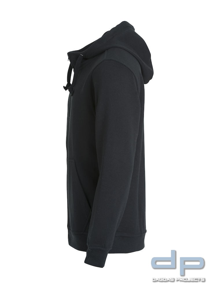 Basic Hoody Full zip Herren mit Wunschaufdruck Farbe Navy Größe M